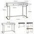 Dorel Home Camila Schreibtisch 2 Schubladen, graphitgrau