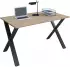 VCM Lona X Schreibtisch 160x80cm, Sonoma-Eiche/schwarz