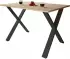 VCM Lona X Schreibtisch 160x80cm, Sonoma-Eiche/schwarz