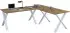 VCM Lona X Eckschreibtisch L-Form 190x190cm, Honig-Eiche (919757)