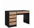 VICCO Sherry Schreibtisch anthrazit/Goldkraft Eiche, 5 Schubladen, 120x55cm (57923)