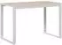 vidaXL Computertisch weiß und Eiche-Optik 110x60x73cm Holzwerkstoff (30198)