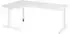 bümö Serie-XB Eckschreibtisch höhenverstellbar 200x120cm weiß (BU-XB-82-W-WW)