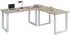 VCM Lona U Eckschreibtisch L-Form, Holz, 130x130x50cm (916451)