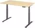 bümö Schreibtisch Lite elektrisch höhenverstellbar 140x80cm, Ahorn/Graphit (BU-LXK65-14-3-G)