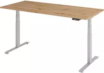 b&uuml;m&ouml; Lite Schreibtisch elektrisch h&ouml;henverstellbar 180x80cm Asteiche (BU-LXK65-19-R-S)
