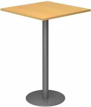 b&uuml;m&ouml; Stehtisch eckig 80x80cm, Buche/Graphit (BU-STH88-6-G)
