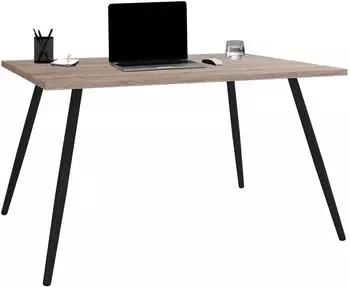 VCM Salia Schreibtisch skandinavischer Retro-Look, 138x50cm, Sonoma-Eiche