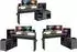 Parisot Work Gaming-Winkelschreibtisch schwarz/grau mit LED-Farbwechsel (GE4050-02)