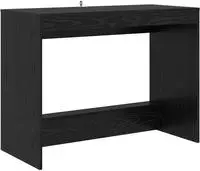 vidaXL Bett-Schreibtisch Schwarz Eichen-Optik Holzwerkstoff