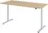 bümö XDLR elektrisch höhenverstellbarer Schreibtisch 180x80cm, Eiche/Silber (BU-XDLR-19-E-S)