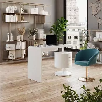 VICCO Schreibtisch Lara weiß Hochglanz 120x50cm (41556)