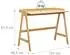 Relaxdays Schreibtisch Holz, 107x81,5x48,5cm