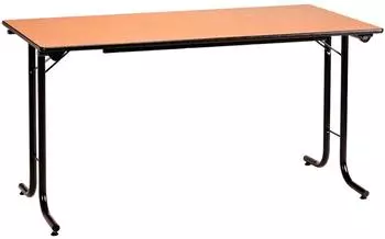 SODEMATUB Klapptisch 120x70cm, Buche-Dekor, Gestell schwarz (TPMR120HN)
