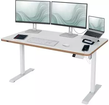 Leitz Ergo Sitz-/Steh-Schreibtisch 140x80cm wei&szlig; (67730001)