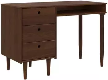 vidaXL Schreibtisch BILBAO dunkelkaramell 114x53x75cm
