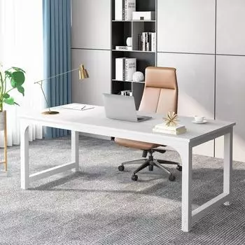 LuxusKollektion Schreibtisch 180x80cm, wei&szlig;