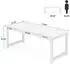 LuxusKollektion Schreibtisch 180x80cm, weiß