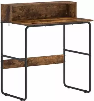 vidaXL Schreibtisch mit Stauraum, R&auml;uchereiche, 80x50x91cm (8008022)