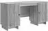 vidaXL Schreibtisch Grau Sonoma Holzwerkstoff 142,5x50x75cm