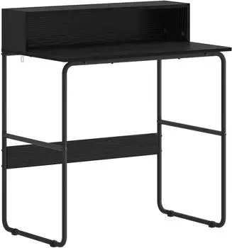 vidaXL Schreibtisch mit Stauraum schwarz Eichen-Optik 80x50x91cm (8008020)