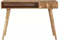 vidaXL Schreibtisch 110x50x76 cm Massivholz Akazie
