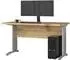 RAUMHIRSCH Schreibtisch Eiche Artisan, 135x76x60cm, Metallbeine (800001523112)