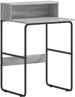 vidaXL Schreibtisch mit Stauraum Sonoma-Grau 60 x 50 x 91 cm