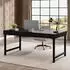 LuxusKollektion Schreibtisch industriell, rustikal, 140cm, Metallbeine, MDF