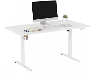 HJH Office Worktime Schreibtisch elektrisch höhenverstellbar 160x80cm weiß (802048)