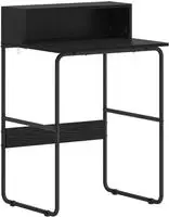 vidaXL Schreibtisch mit Stauraum Schwarz Eichen-Optik 60 x 50 x 91 cm
