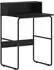 vidaXL Schreibtisch mit Stauraum, schwarz Eichen-Optik, 60x50x91cm