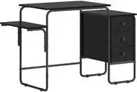 vidaXL Schreibtisch mit Stauraum Schwarz Eichen-Optik 120 x 50 x 75 cm