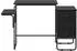 vidaXL Schreibtisch mit Stauraum, schwarz, Eichen-Optik, 120x50x75cm (8007996)