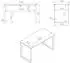Selsey Odelis Schreibtisch Eichenholzoptik, 138cm