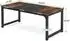 LuxusKollektion Schreibtisch 160x80cm, Industrie Design, schwarz-braun, 2 Personen