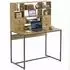 HomCom Schreibtisch mit 4 Schubladen und Regalen, Spanplatte, 105x60x142cm