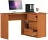 RAUMHIRSCH Schreibtisch mit 3 Schubladen & Regalablage, Erle, 52x77x124cm (800001457191)