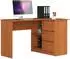 RAUMHIRSCH Schreibtisch mit 3 Schubladen & Regalablage, Erle, 52x77x124cm (800001457191)