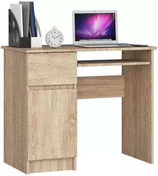 RAUMHIRSCH Schreibtisch mit Tastaturauszug, Sonoma Eiche, 90cm (800001457508)