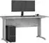 RAUMHIRSCH Schreibtisch 135x76x60cm Metallbeine, Beton/Grau (800001522987)