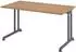 bümö Serie-Z Schreibtisch höhenverstellbar 140x80cm, Nussbaum/Graphit (BU-ZS-14-N-G)