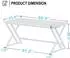 LuxusKollektion Schreibtisch Industrie Design 140x60cm weiß mit Metallrahmen