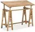 vidaXL Zeichentisch Massivholz Mango 116x50x76cm