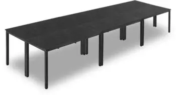 VEVOR Konferenztisch 6-tlg. rechteckig 140x60cm Metallbeine