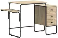 vidaXL Schreibtisch mit Stauraum Sonoma-Eiche 120 x 50 x 75 cm
