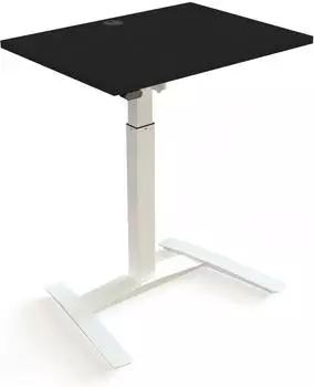 STIER Steh-Tisch elektrisch 501-9 80x60cm schwarz/wei&szlig; meliert 72-120cm (907780)