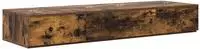 vidaXL Studiotisch Raucheiche 152 x 40 x 19,5 cm Holzwerkstoff