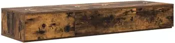 vidaXL Studiotisch Raucheiche 152x40x19,5cm Holzwerkstoff