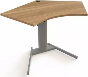 STIER Steh-Tisch 501-19 elektrisch höhenverstellbar 138x92cm, Nussbaum (907737)